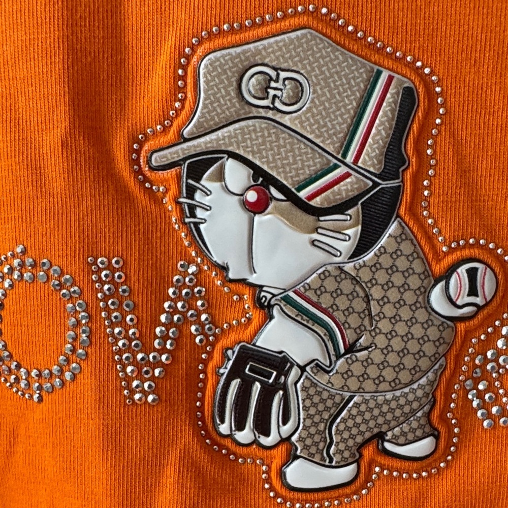 Bold Orange Graphic Tee